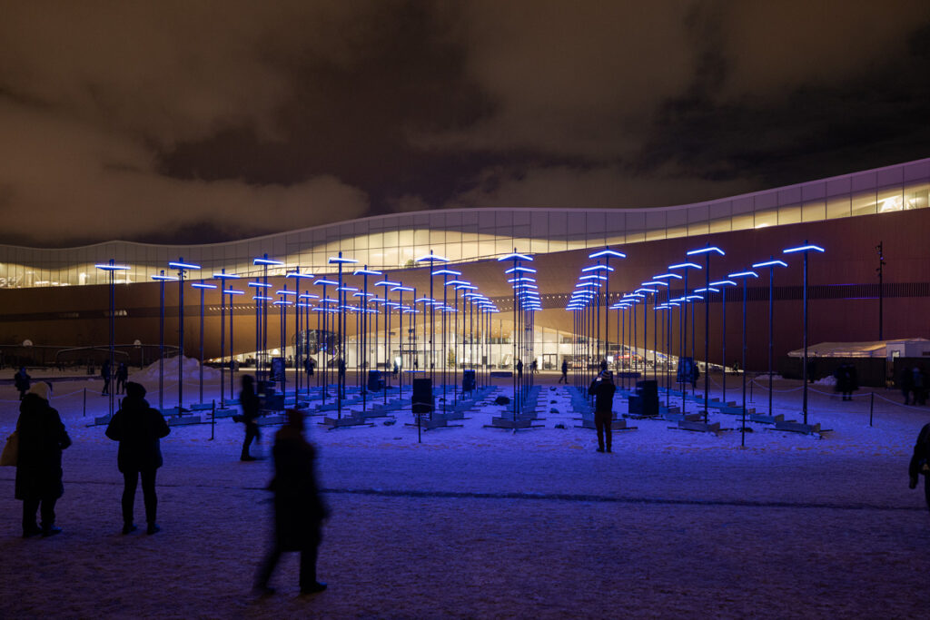Light installation Abstract in Lux Helsinki 2023